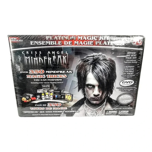Criss Angel Mindfreak Magic Kit Platinum BIG Set 350 pcs Incl DVD New - Picture 1 of 5